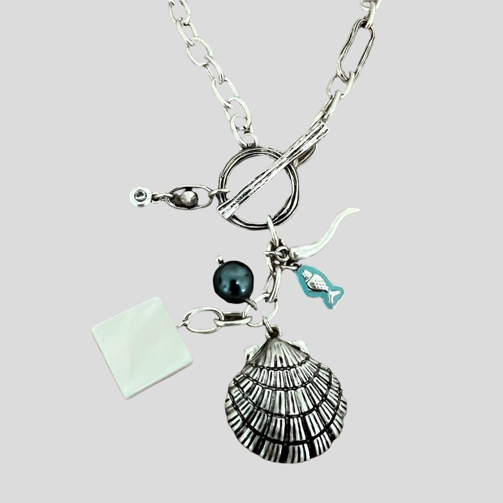CAbi New Harbor Necklace #2193 Seashell Charms